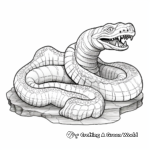 Fossilized Titanoboa Coloring Pages 3
