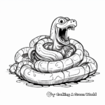 Fossilized Titanoboa Coloring Pages 4