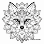 Fox Mandala Coloring Pages for Adults 4