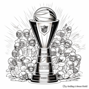 Free-Form Super Bowl Team Logos Coloring Pages 1
