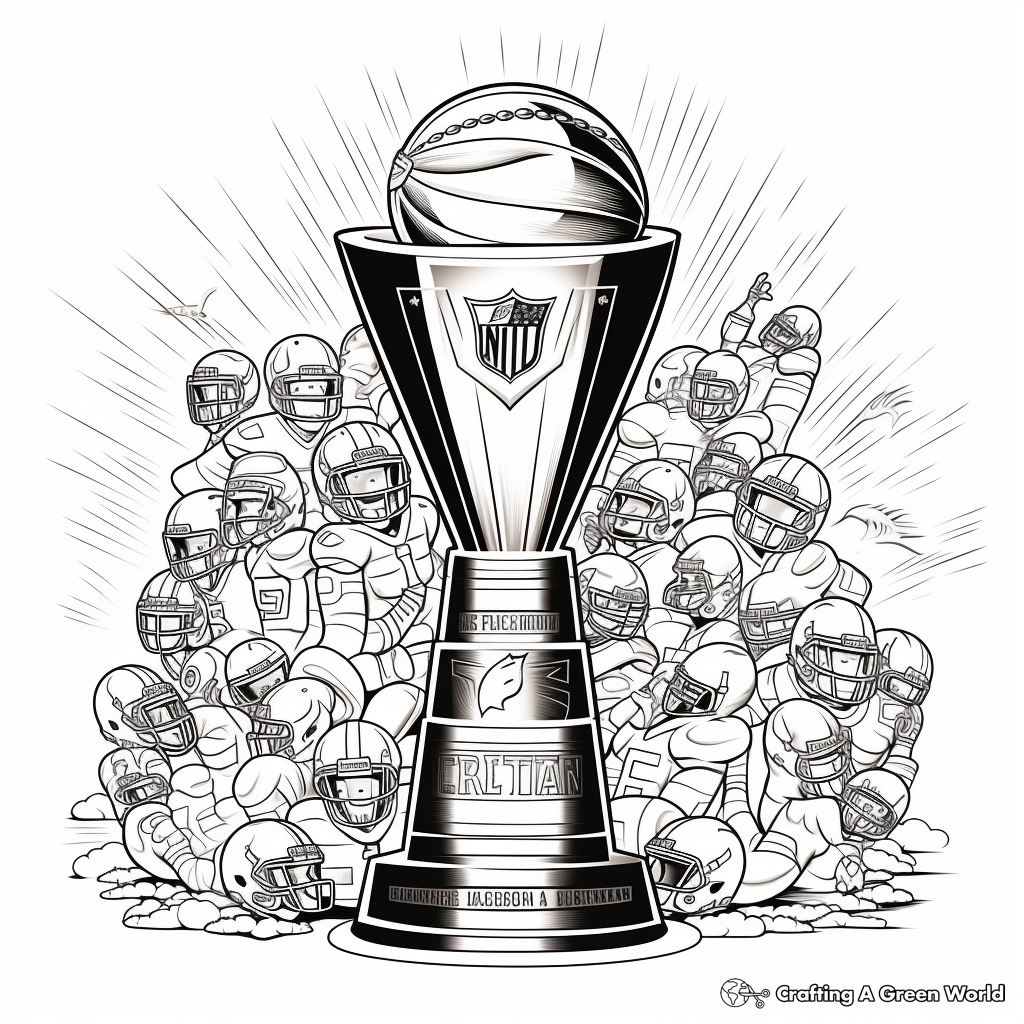 Free-Form Super Bowl Team Logos Coloring Pages 1