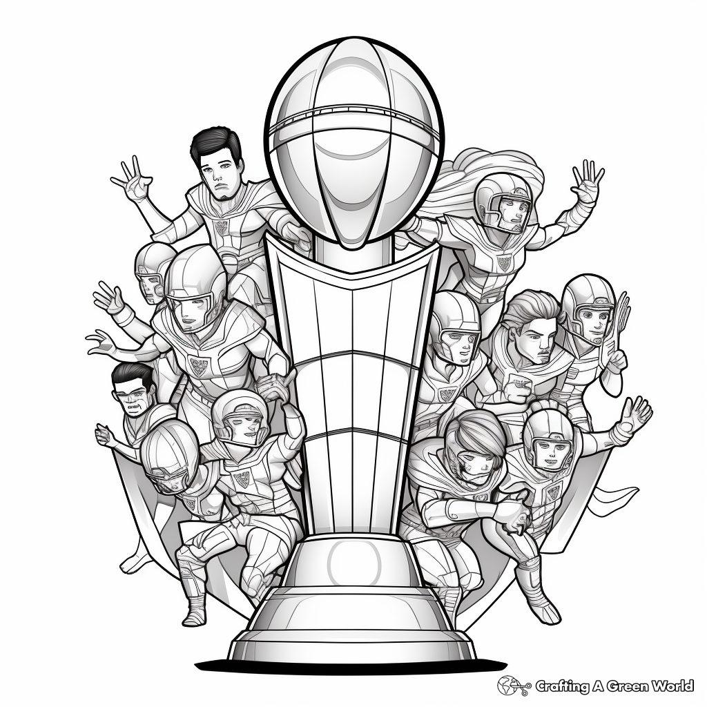 Free-Form Super Bowl Team Logos Coloring Pages 2