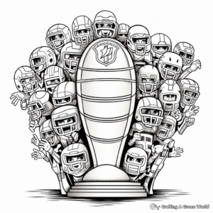 Free-Form Super Bowl Team Logos Coloring Pages 3