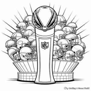 Free-Form Super Bowl Team Logos Coloring Pages 4