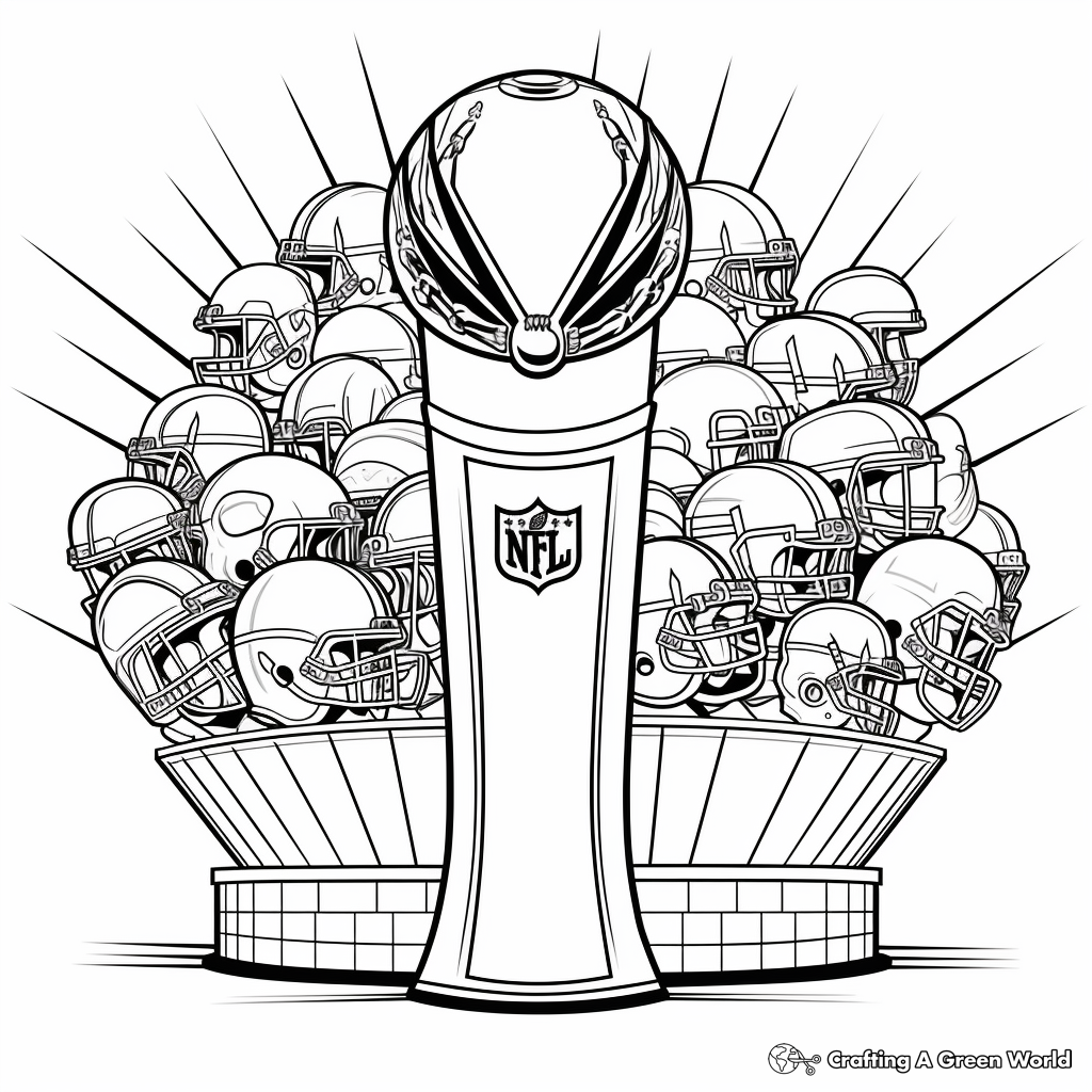 Free-Form Super Bowl Team Logos Coloring Pages 4