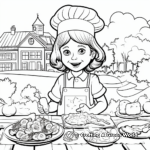 French Cuisine Coloring Pages 1