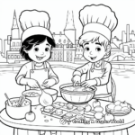 French Cuisine Coloring Pages 4