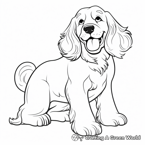 Cocker Spaniel Coloring Pages - Free & Printable!