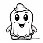 Friendly Ghost Coloring Pages for Kids 1