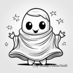 Friendly Ghost Coloring Pages for Kids 2