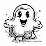 Friendly Ghost Coloring Pages for Kids 4