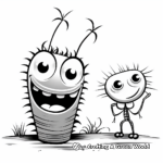 Friendly Inchworm Encounters Coloring Pages 4