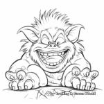 Friendly Pet Troll Coloring Pages 1