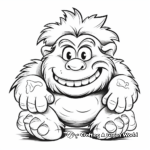 Friendly Pet Troll Coloring Pages 2