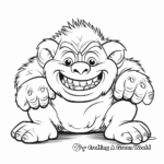 Friendly Pet Troll Coloring Pages 3