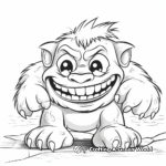 Friendly Pet Troll Coloring Pages 4