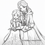Frozen II Elsa and Anna Adventure Coloring Pages 3