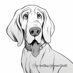 Full-Size Bloodhound Coloring Pages 2