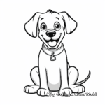 Fun & Simplified Rottweiler Coloring Pages for Kids 2