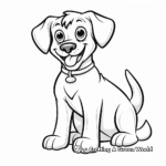 Fun & Simplified Rottweiler Coloring Pages for Kids 3
