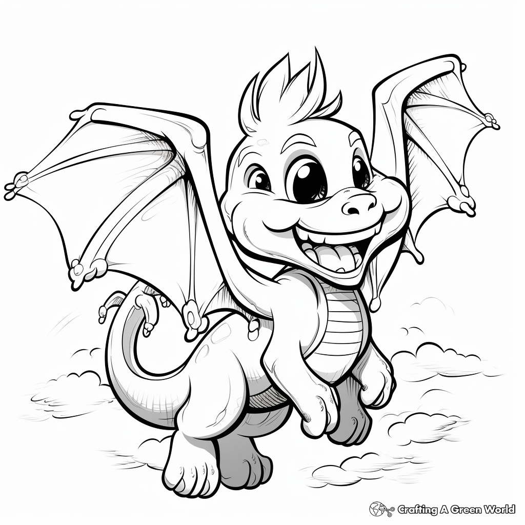 Cartoon Dragon Coloring Pages - Free & Printable!