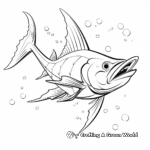 Fun Cartoon Marlin Coloring Pages for Kids 1