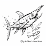 Fun Cartoon Marlin Coloring Pages for Kids 2