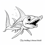 Fun Cartoon Marlin Coloring Pages for Kids 4