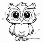 Fun Cartoon Owl Coloring Pages for Kids 1