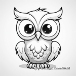 Fun Cartoon Owl Coloring Pages for Kids 3
