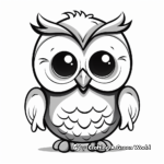 Fun Cartoon Owl Coloring Pages for Kids 4