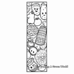Fun Food-Themed Bookmark Coloring Pages 2