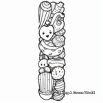 Fun Food-Themed Bookmark Coloring Pages 3