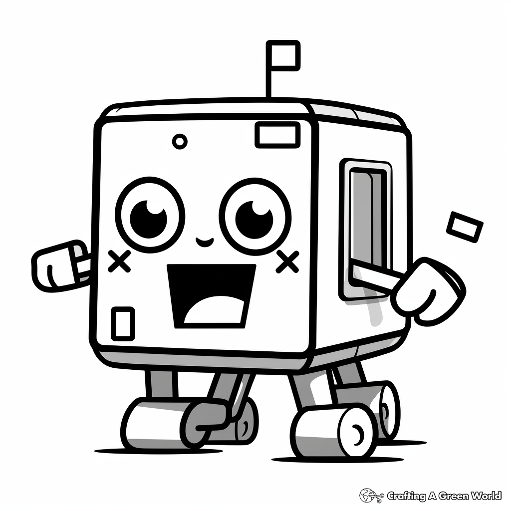 Fun Numberblock One Coloring Pages 1