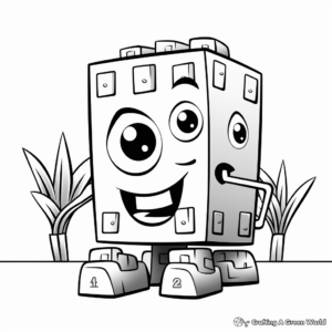 Fun Numberblock One Coloring Pages 2