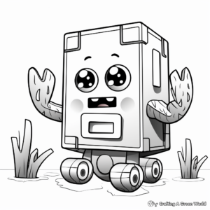 Fun Numberblock One Coloring Pages 3