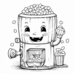 Fun Popcorn Machine Coloring Pages 3