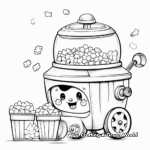 Fun Popcorn Machine Coloring Pages 4