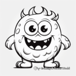 Funny Cartoon Monster Coloring Pages 2
