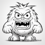 Funny Cartoon Monster Coloring Pages 3