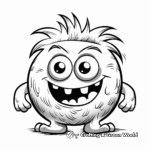 Funny Cartoon Monster Coloring Pages 4