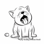 Funny Shiba Inus Making Faces Coloring Pages 2