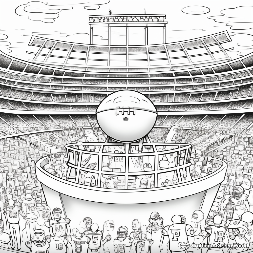 Game-Changing Super Bowl Play Coloring Pages 2