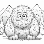 Gentle Yeti Monster Coloring Pages 4