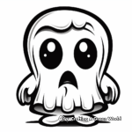 Ghost and Haunted House Coloring Pages 1