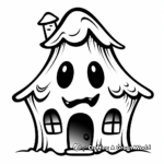 Ghost and Haunted House Coloring Pages 2
