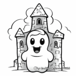 Ghost Castle Coloring Pages 1