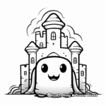 Ghost Castle Coloring Pages 3
