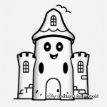 Ghost Castle Coloring Pages 4