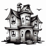 Ghost House Luigi: Super Mario World Coloring Pages 2